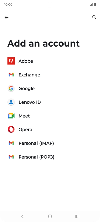 Press Google.