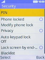 Select Phone locked.