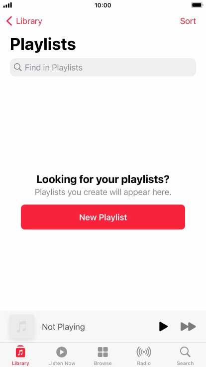 Press New Playlist.