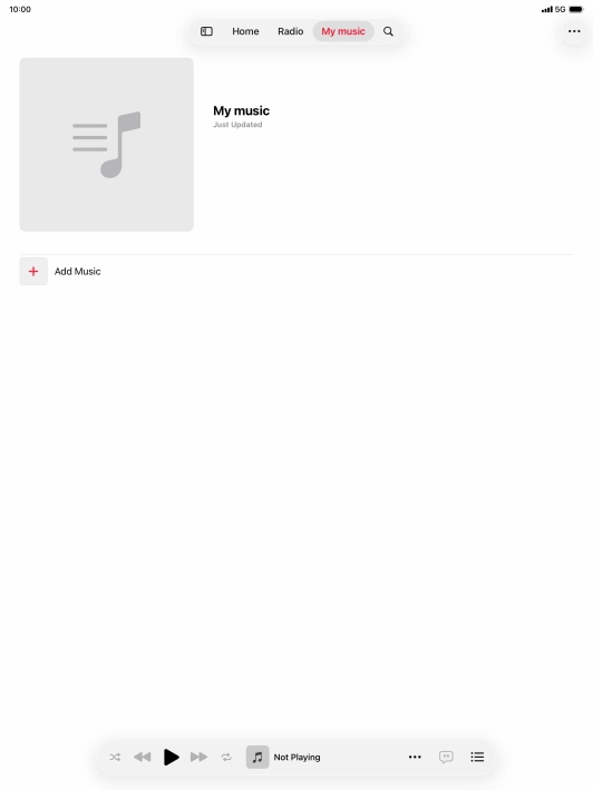 Press Add Music.
