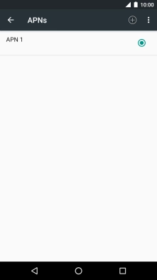Press the new data connection icon.