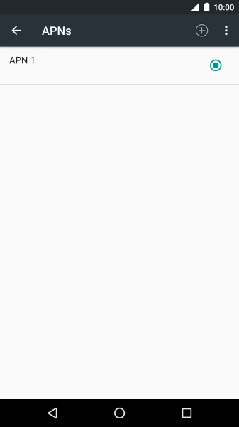 Press the new data connection icon.