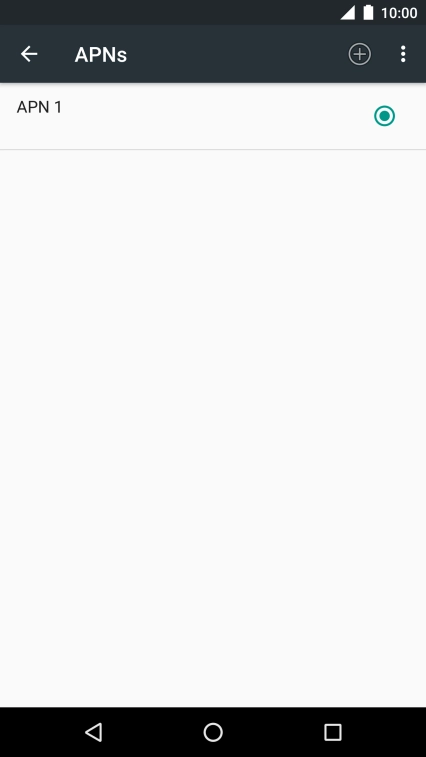 Press the new data connection icon.