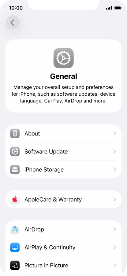 Press Software Update. If a new software version is available, it's displayed. Follow the instructions on the screen to update the phone software.