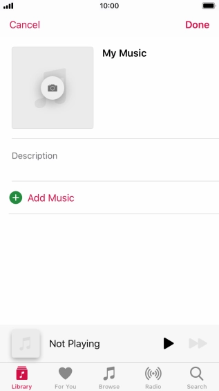 Press Add Music.