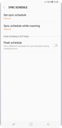Press Set sync schedule.