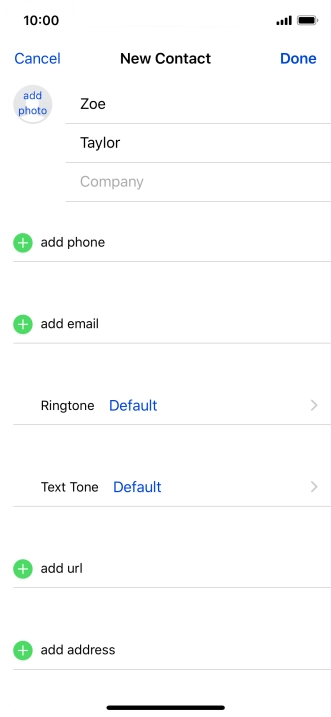 Press add phone.