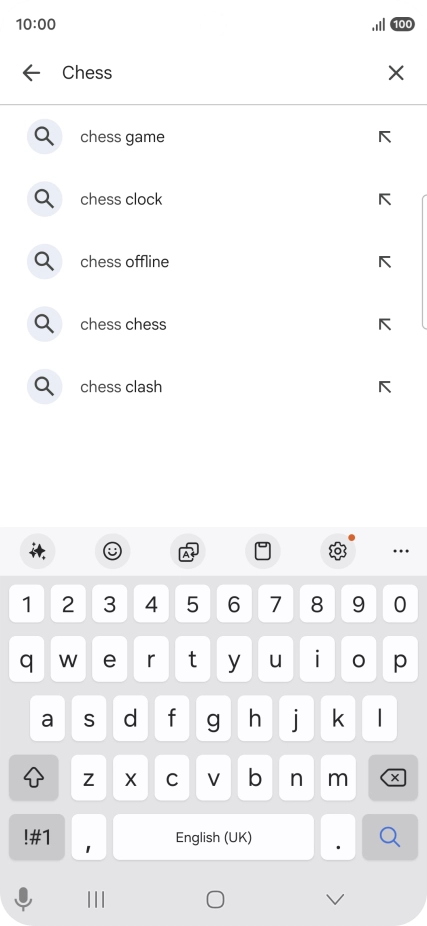 Key in the name or subject of the required app and press the search icon. Key in the name or subject of the required app and press the search icon.