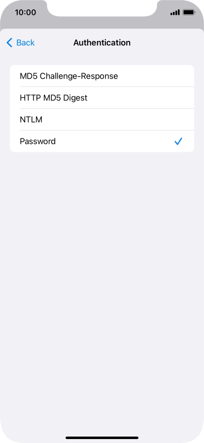 Press Password.