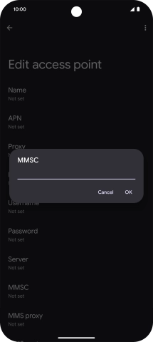 Key in http://pxt.vodafone.net.au/pxtsend and press OK.