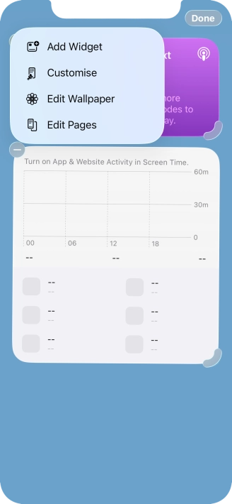Press Add Widget.