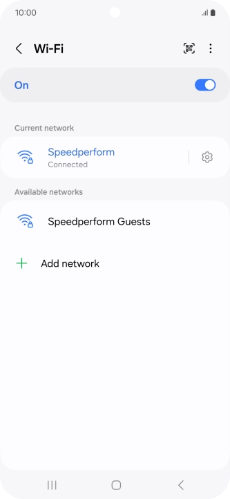Press the Home key to return to the home screen.