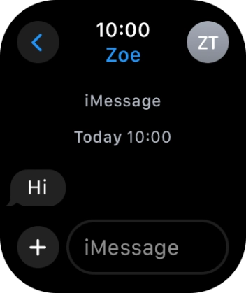 Press iMessage.