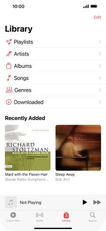 Press Playlists.