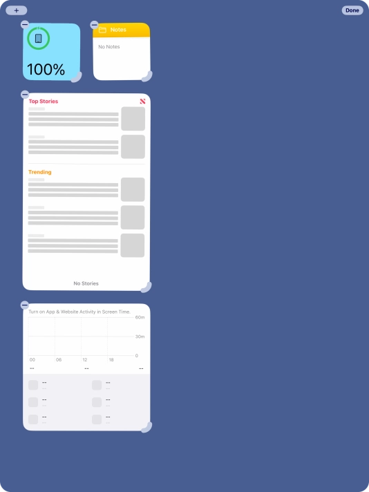 Press the add icon.