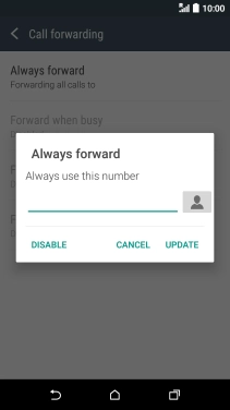 Press DISABLE.