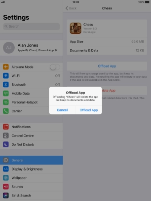 Press Offload App.