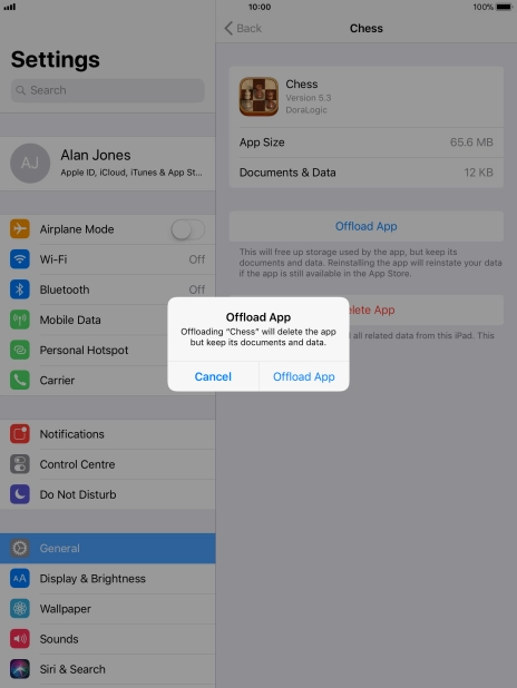 Press Offload App. Press Offload App.