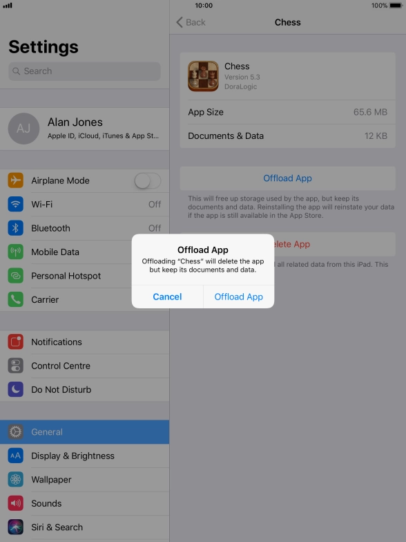 Press Offload App. Press Offload App.