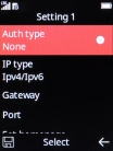 Select Auth type. Select Auth type.