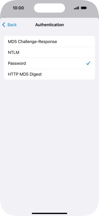 Press Password.