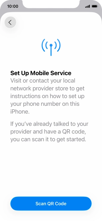 Press Scan QR Code.