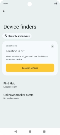 Press Find Hub.