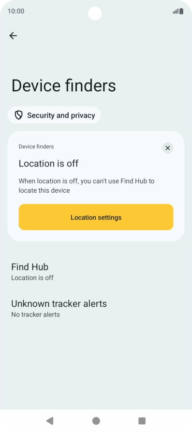 Press Find Hub.