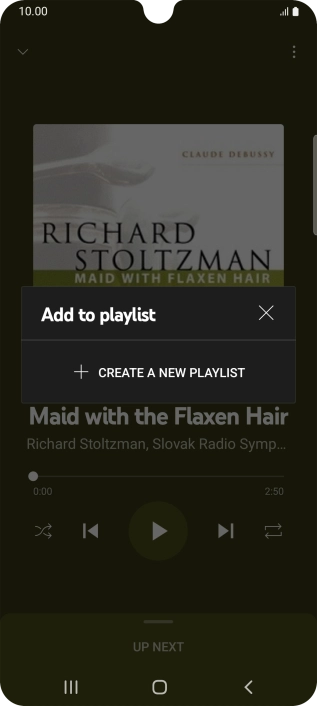 Press CREATE A NEW PLAYLIST.