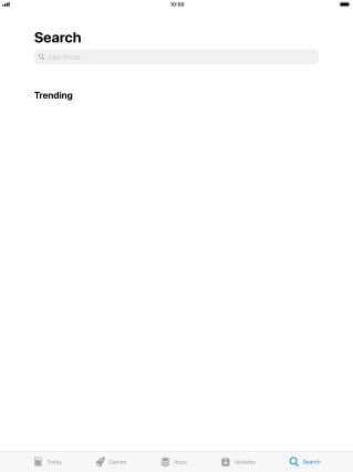 Press the search field. Press the search field.