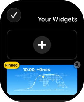 Press the pin widget icon on the required widget to pin it to the top of the stack. Press the pin widget icon on the required widget to pin it to the top of the stack.