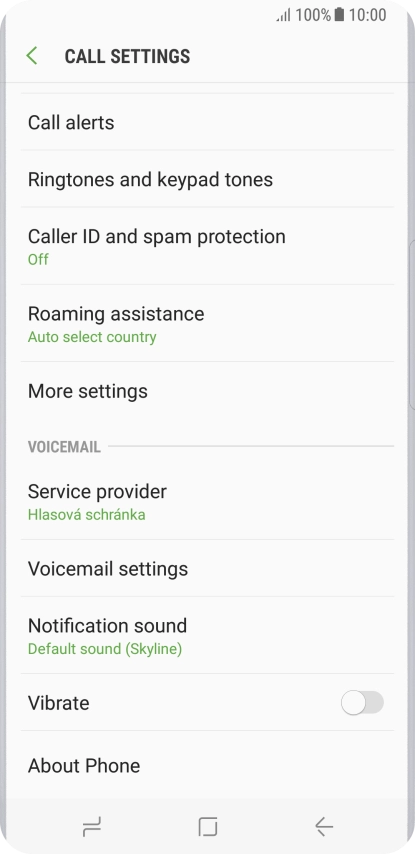 Press More settings.