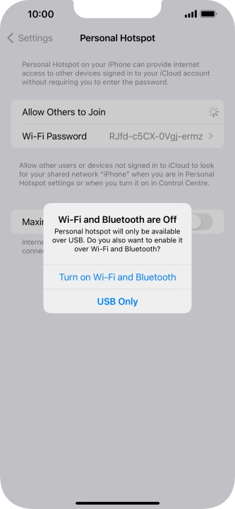 If Wi-Fi is turned off, press Turn on Wi-Fi and Bluetooth. If Wi-Fi is turned off, press Turn on Wi-Fi and Bluetooth.