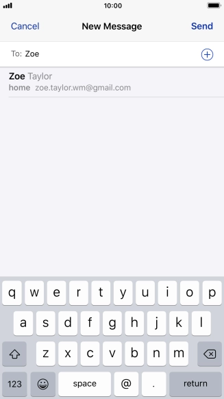 Press the required contact.