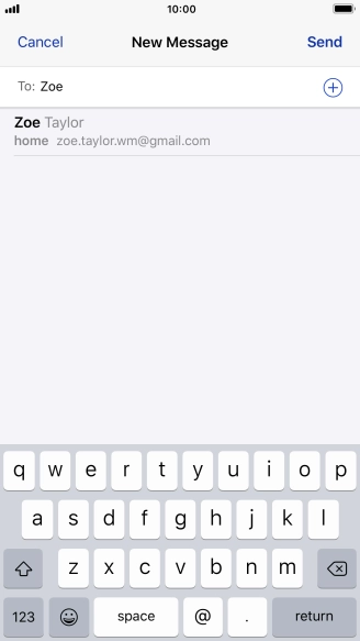 Press the required contact.