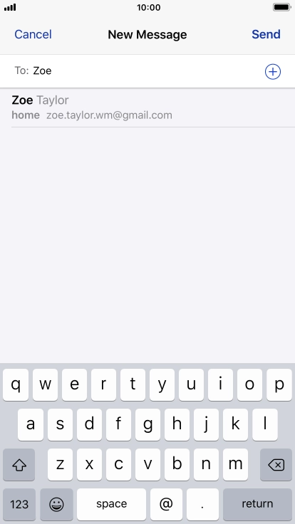 Press the required contact.