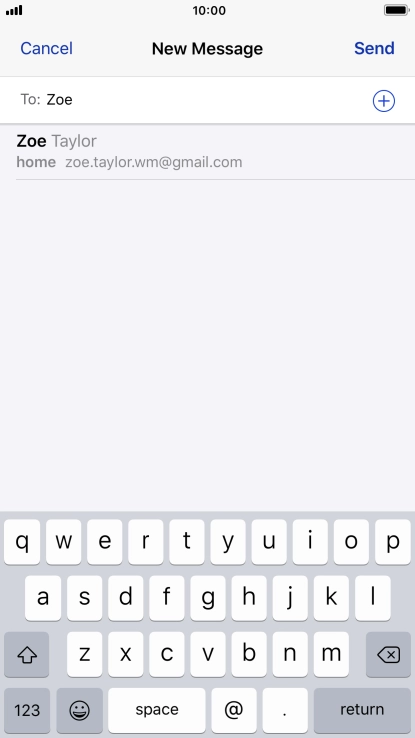 Press the required contact.