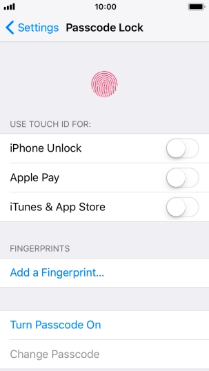 Press Add a Fingerprint... and follow the instructions on the screen to add your fingerprint. Press Add a Fingerprint... and follow the instructions on the screen to add your fingerprint.