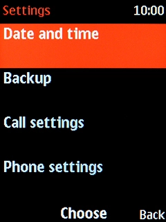 Select Date and time.