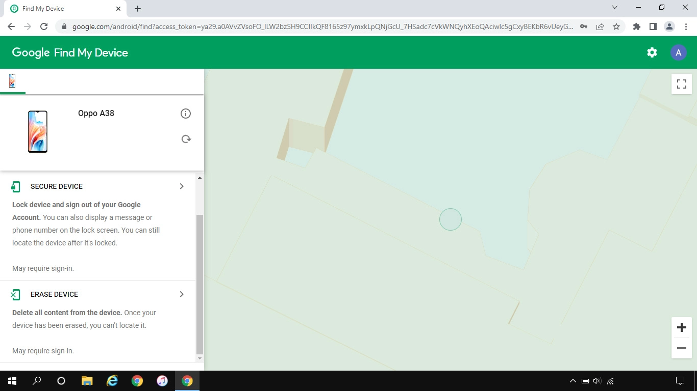 Click ERASE DEVICE and follow the instructions on the screen to delete all phone content. Please note that you will no longer be able to use Find My Device when you've deleted all phone content.