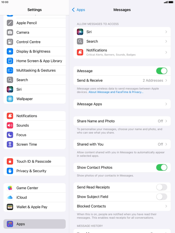 Press the Home key to return to the home screen.