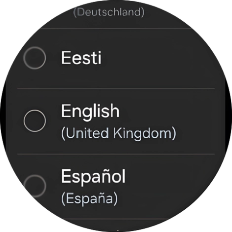 Press the required language. Press the required language.