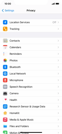 Press Location Services. Press Location Services.