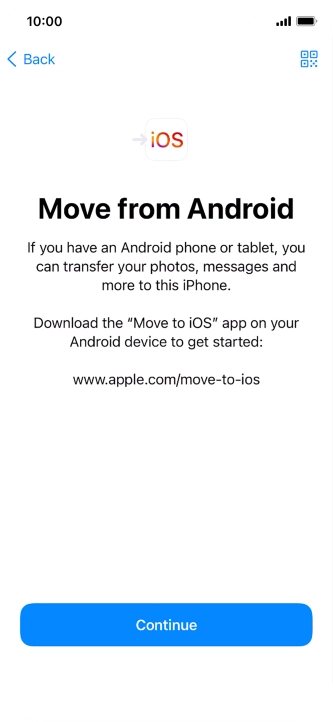 To transfer content to your phone, you need to install the app To transfer content to your phone, you need to install the app