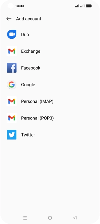 Press Google.