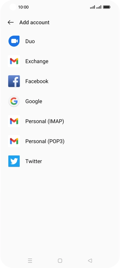 Press Google.