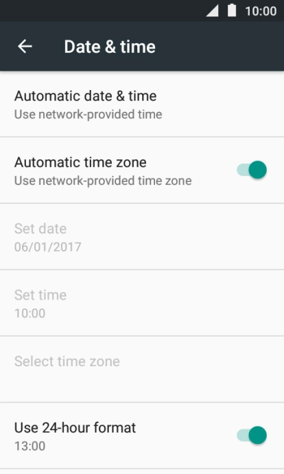 Press the Home key to return to the home screen.