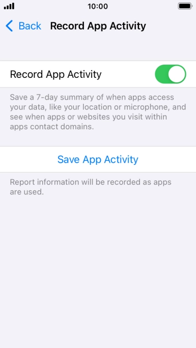 Press Save App Activity.