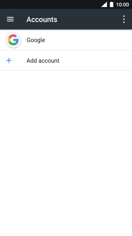 Press the required account.