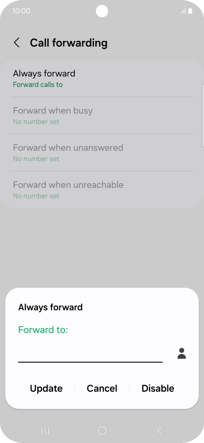 Press Disable.